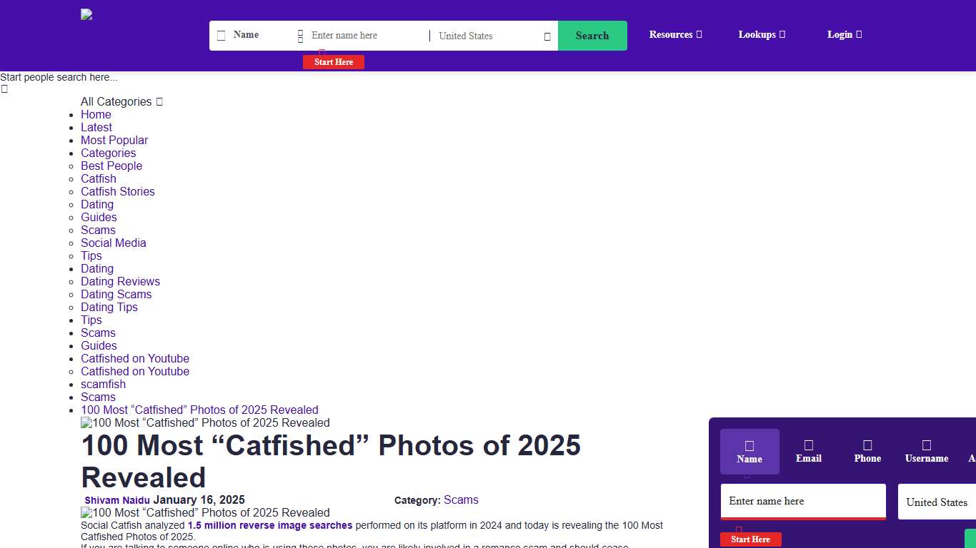 100 Most “Catfished” Photos of 2025 Revealed Social Catfish
